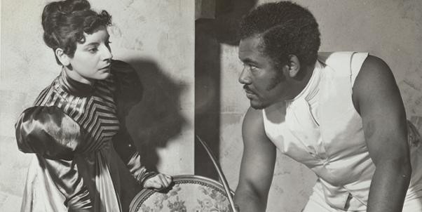 Elena Karam and Rex Ingram in the stage production Haiti, 1938