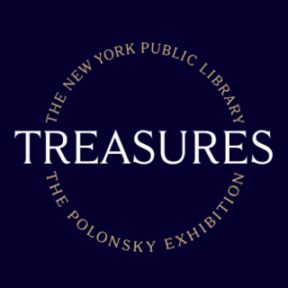 Treasures exhibition logo. 