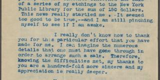 Letter from a A.A. Smith to Arturo Schomburg, 1930s