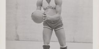 1930–1940, portrait of Willie Smith, center for the Harlem ‘Rens’ Renaissance basketball team