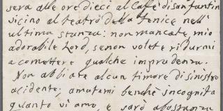 A handwritten love letter, composed in Italian