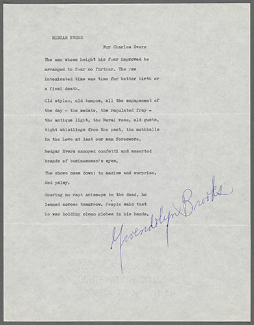 Front side of a typescript letter printed on the letterhead of “The Criterion: A Quarterly Review”