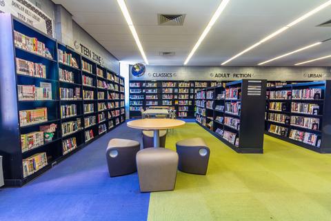 Interior view of Dongan Hills Library 