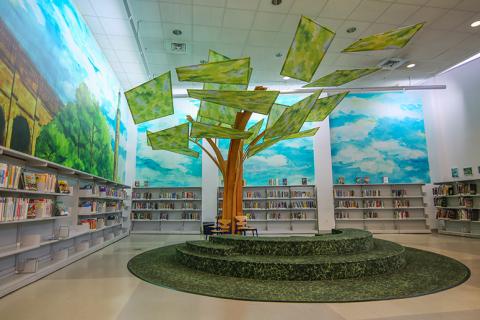 Interior view of High Bridge Library 