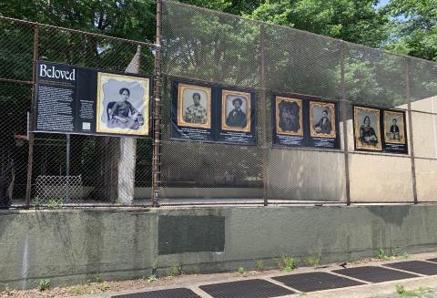 133rd St St. Nicholas Park installation of Photoville exhibition