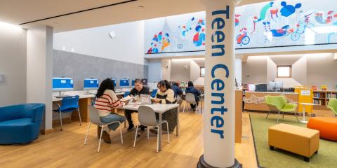 Interior of 125th Street Teen Center.